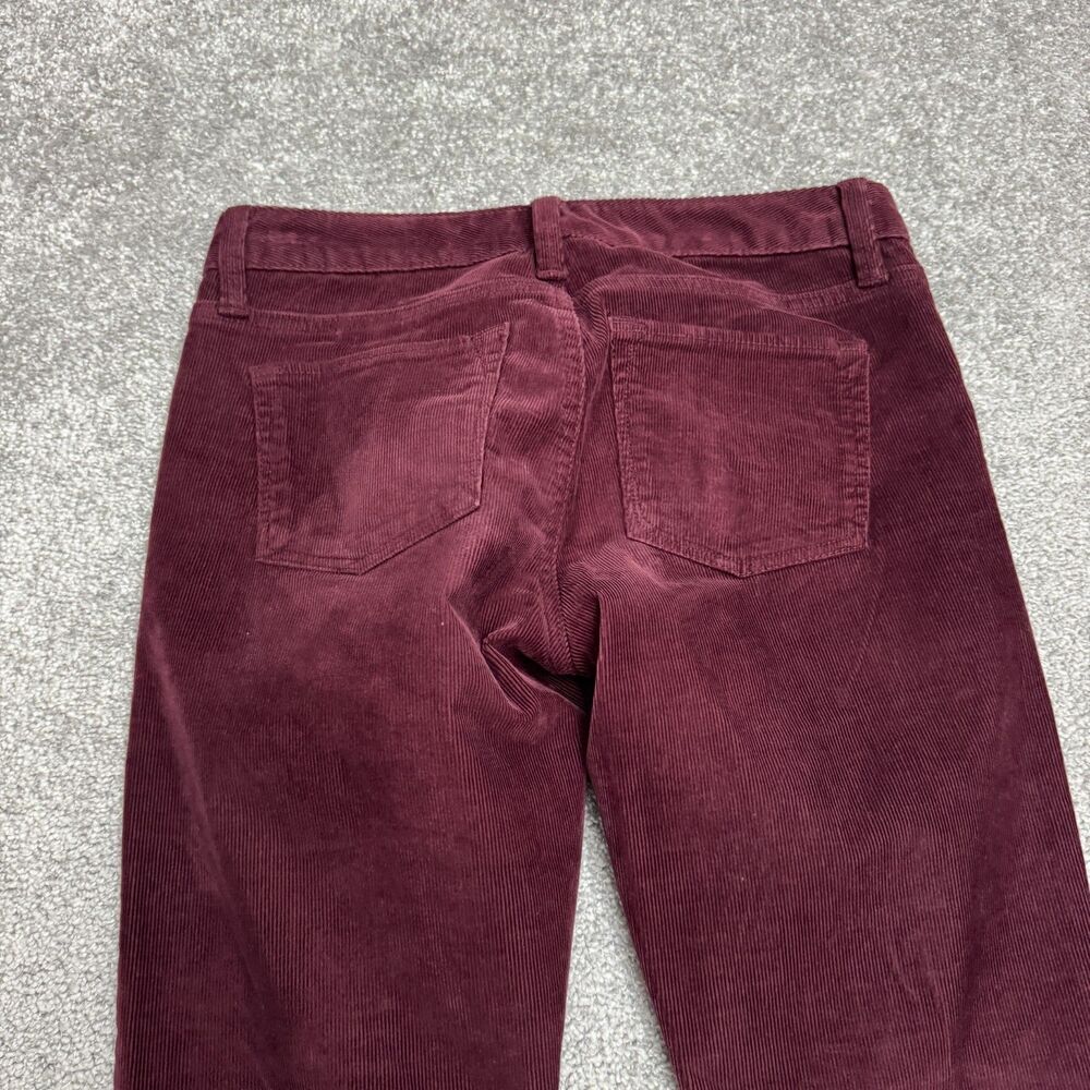 Banana Republic WE Skinny Cord Stretch Corduroy Pants Womens 26 Burgundy Casual - Picture 4 of 15